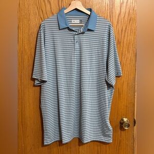 KJUS Men's Striped Polo Shirt‎  sz 3 X Blue (AB)